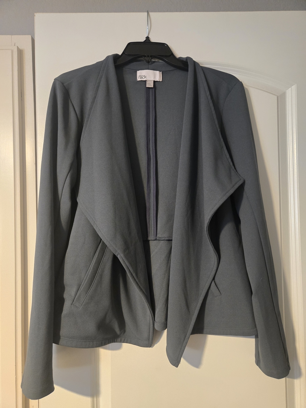 Nordstrom Draped Open-Front Blazer in Slate Blue-Gray